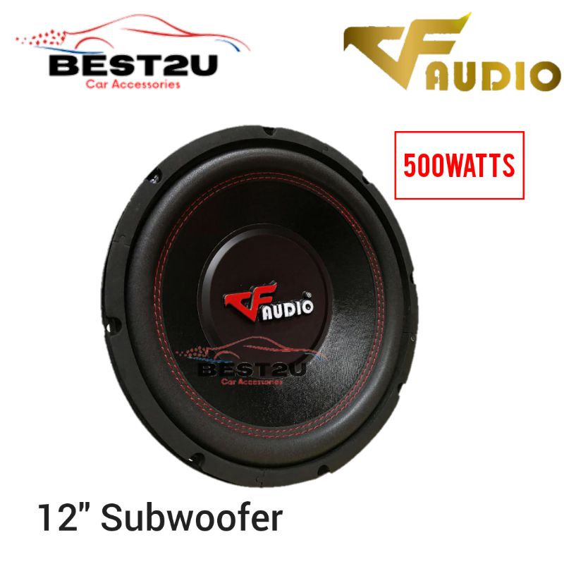 VF AUDIO 12" Subwoofer | 500 Watts | 4 Ohms | Car Subwoofer