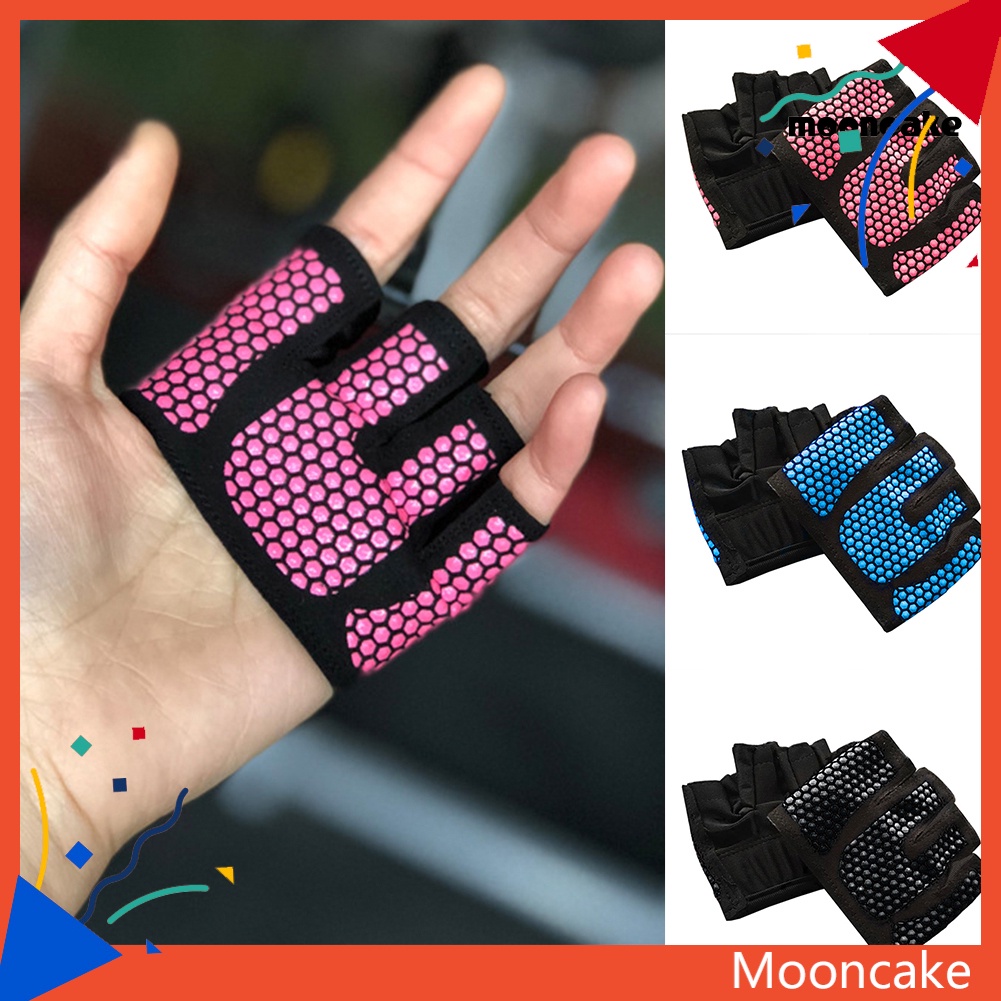 mooncake Four Finger Women Workout Gloves Fitness Gym Yoga Exercise Hand Palm Protector