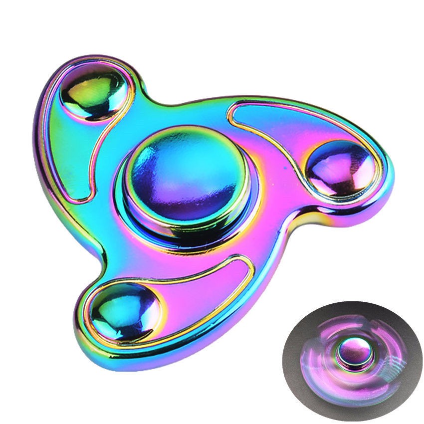 rainbow metal fidget spinner