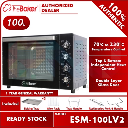 The Baker 100L Rotisserie & Convection Electric Oven ESM-100LV5 / ESM-60LV2 (ESM-100LV2)