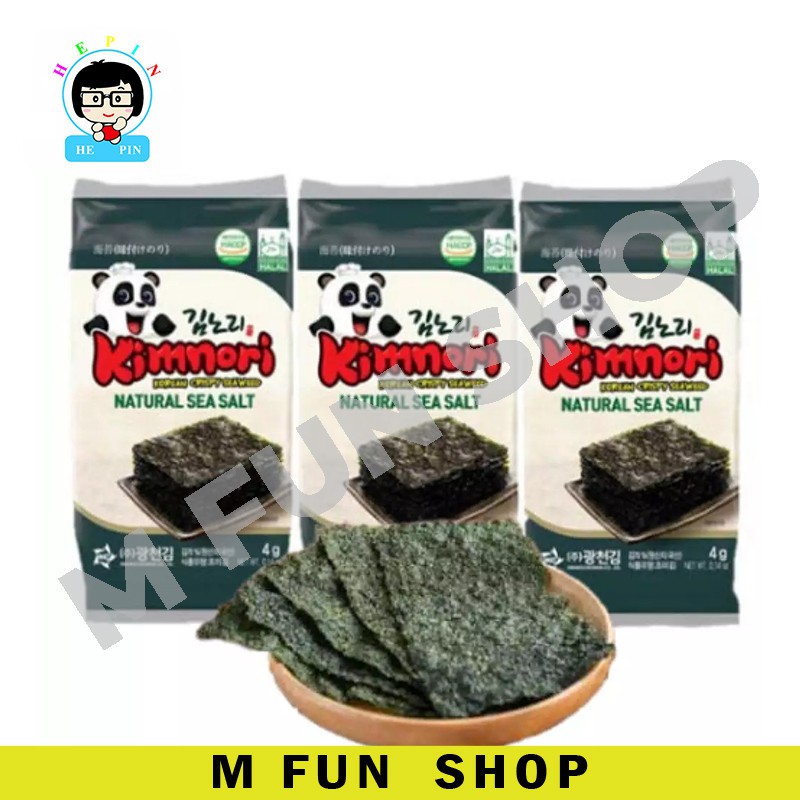 Buy Halal Kimnori Korean Crispy Seaweed Snack 3pkt X4g Seetracker Malaysia