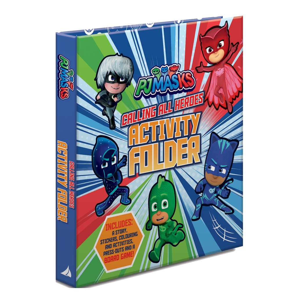 PJ Masks Activity Folder Activity Book with Story Colouring Stickers