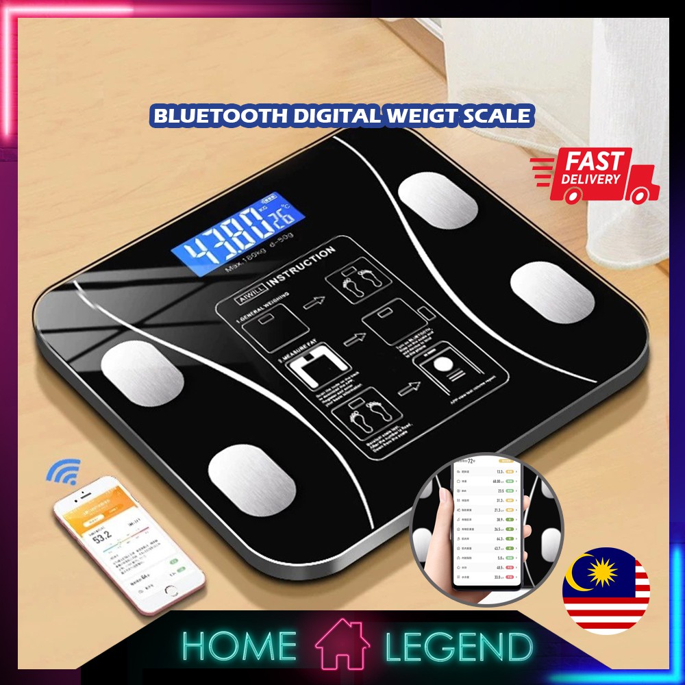 (Free Battery) 79 in 1 Bluetooth Weight Scale Smart Digital Body Fat