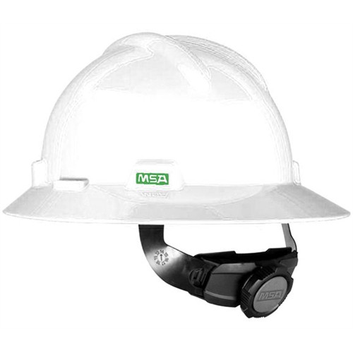 MSA Safety Helmet V-GARD FULL BRIM WHITE ONLY 100% ORIGINAL (MADE IN ...