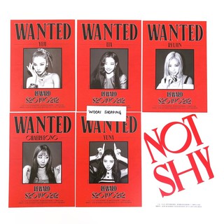 ITZY Rd Mini Album Not Shy Official Postcard And Tattoo Sticker Set PREORDER BENEFITS