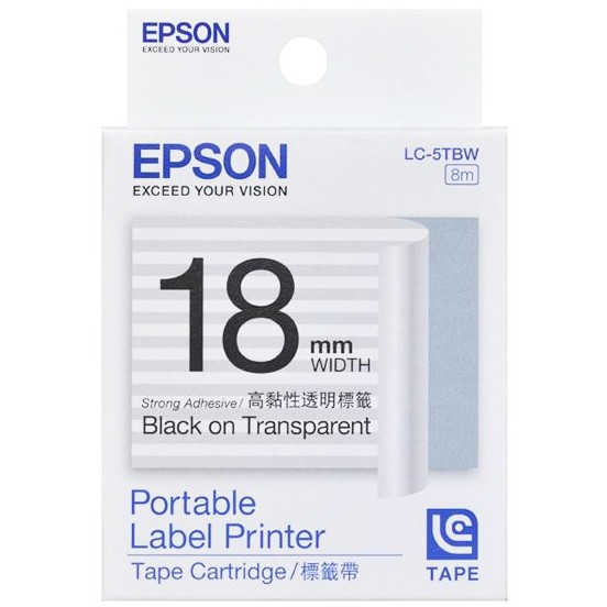 Pavilion Mountain C-epson Lc-5tbw C53s626010 Labels With 18mm 