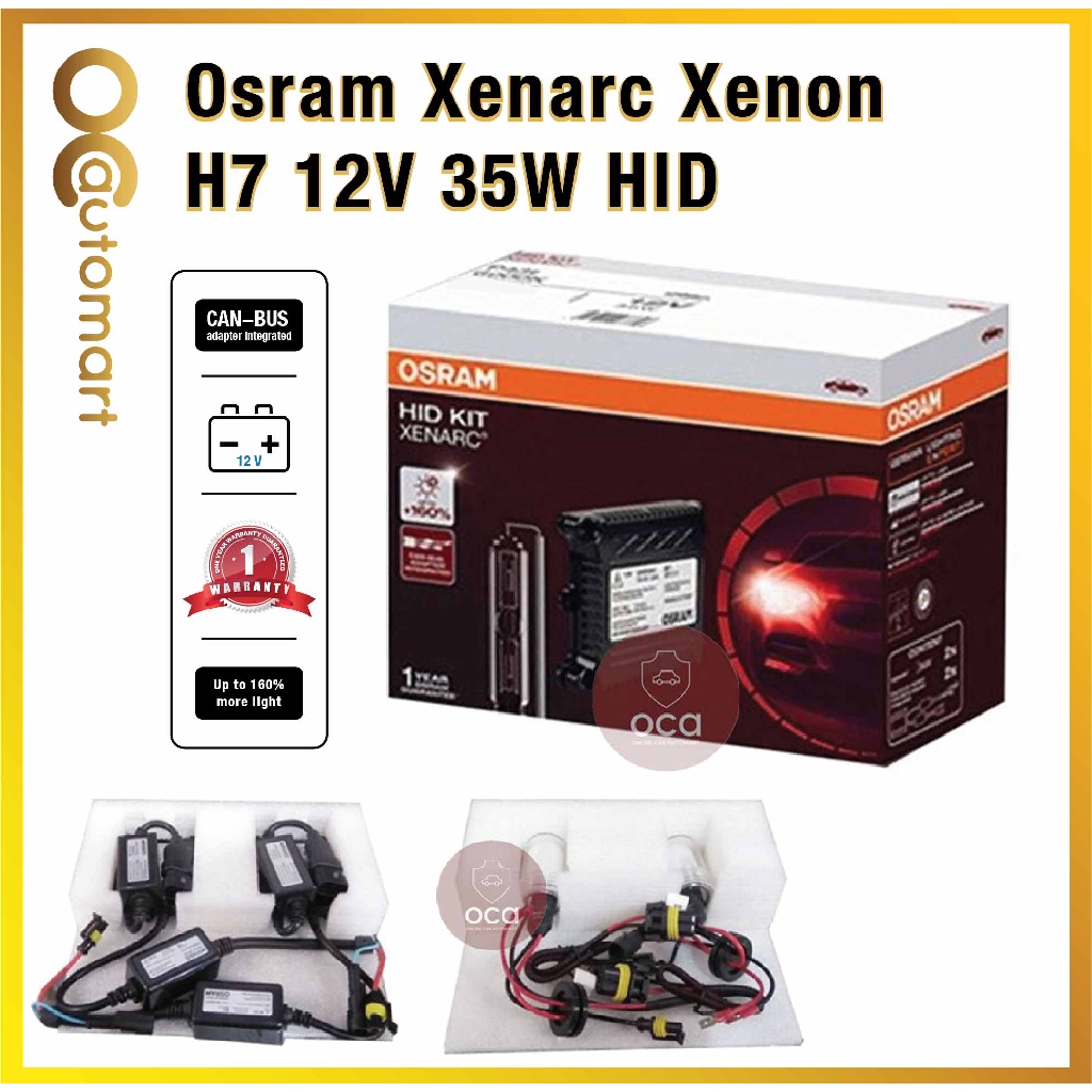 Osram Xenarc Xenon H7 12V 35W HID Conversion Kit 4200K Generation 2