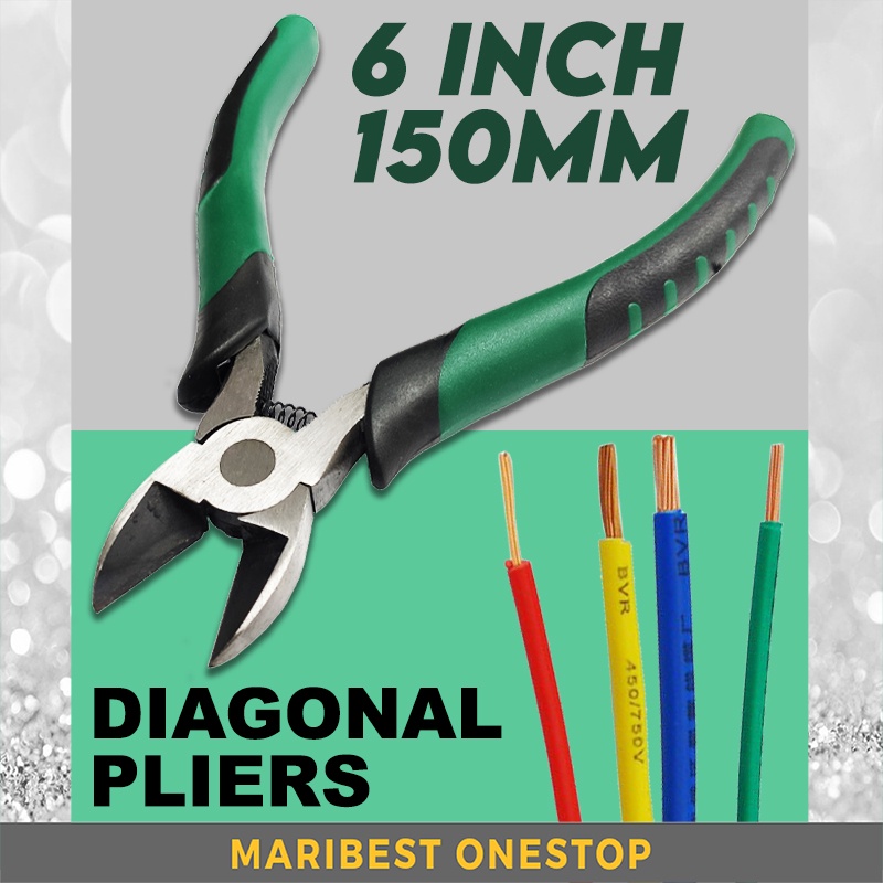 HEAVY DUTY 150MM / 6" DIAGONAL PLIER CUTTER ANTIRUST SHARP EDGE