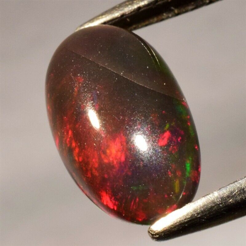 Natural Black Opal Cab Color Flash (Opaque) 1.68ct, Ethiopia | Shopee ...