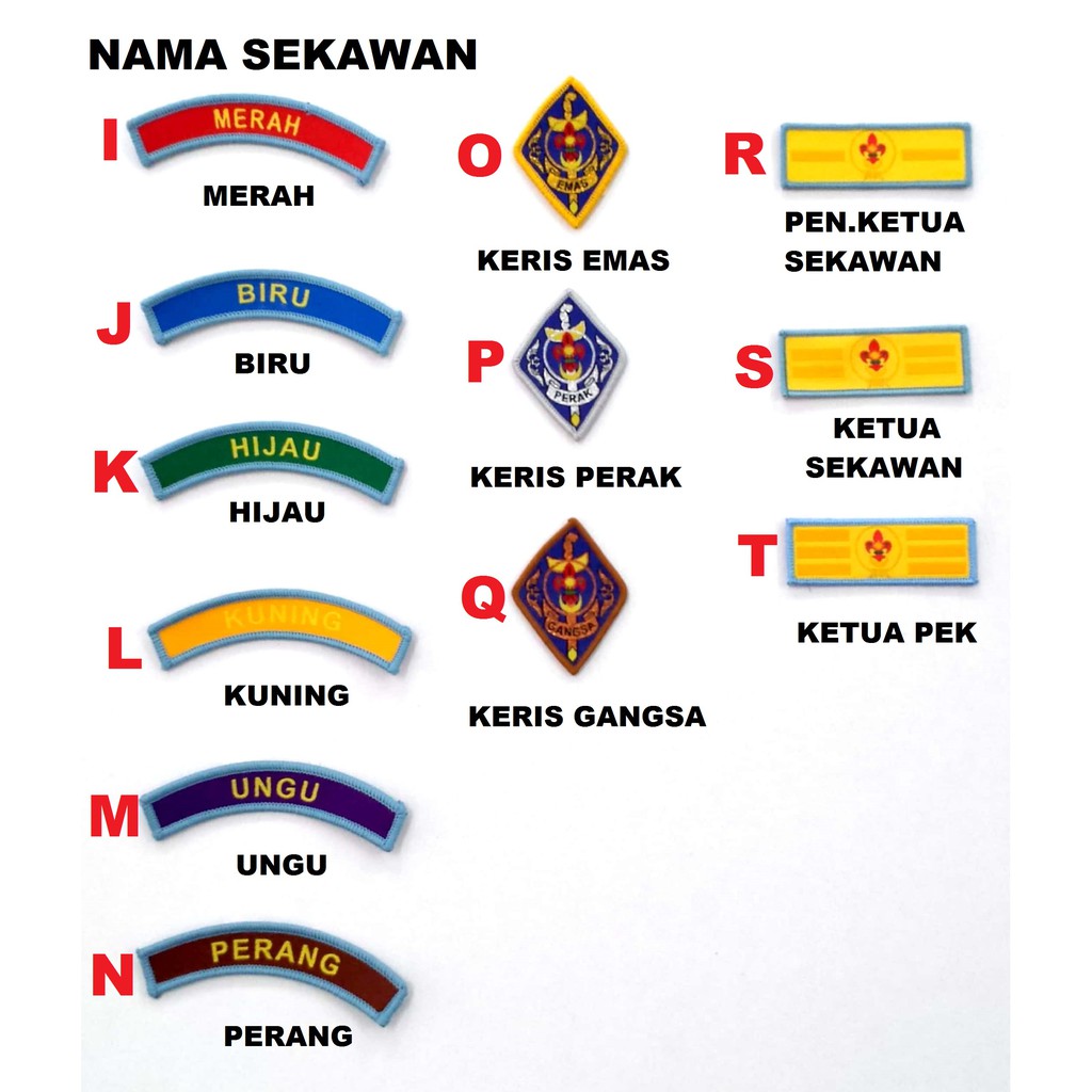 Lencana Pengakap Scout Badges Accessories Pengakap Shopee Malaysia