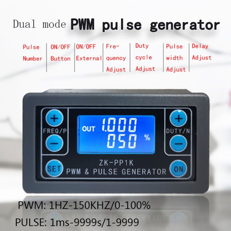 yoodada PWM Pulse Generator Frequency Duty Cycle Adjustable Module Square Wave Signal