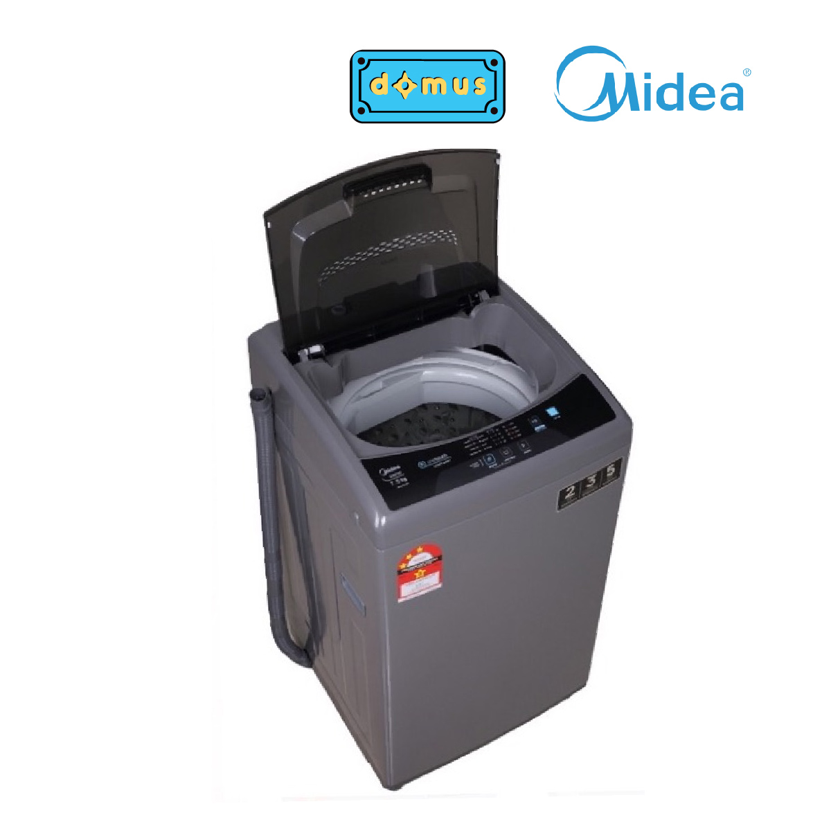 Midea Fully Auto Washer Washing Machine (7.5kg) MFWEC750 Shopee Malaysia