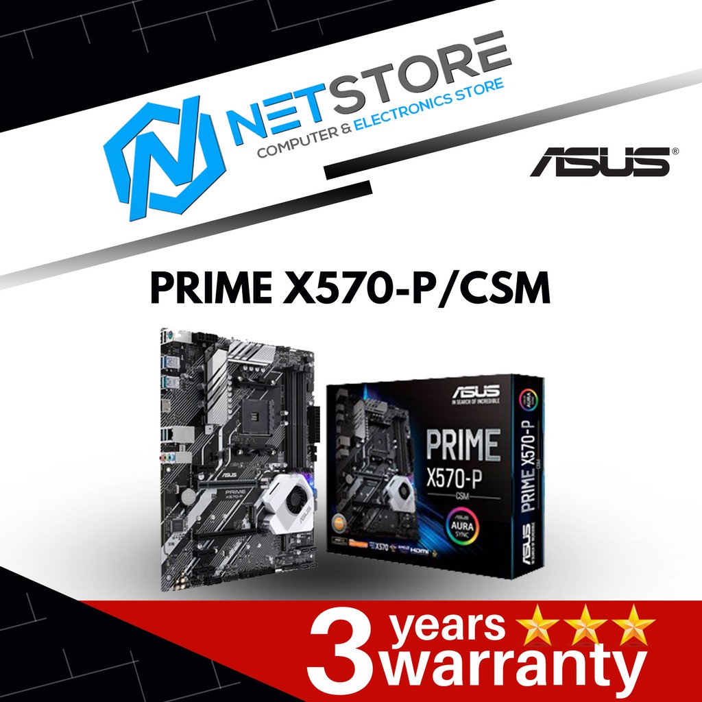 Asus Prime X570 P Csm Amd Am4 X570 Atx Motherboard Shopee Malaysia