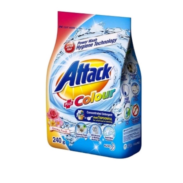 ATTACK Powder Detergent Colour 240g 240 g Shopee Malaysia