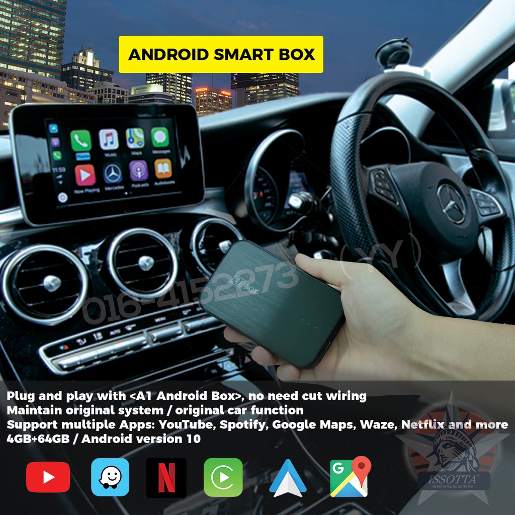 CarPlay AI box 4GB ram 64GB rom Android System in Car / wireless apple