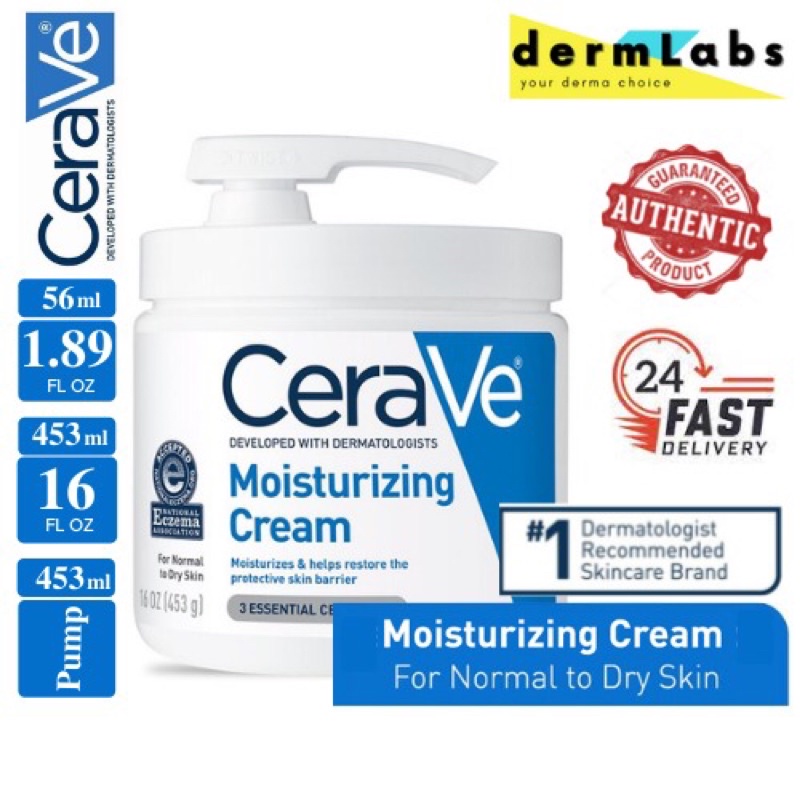 (Ready stock) Cerave Moisture Cream/ Moisturising Cream/ Moisturiser ...