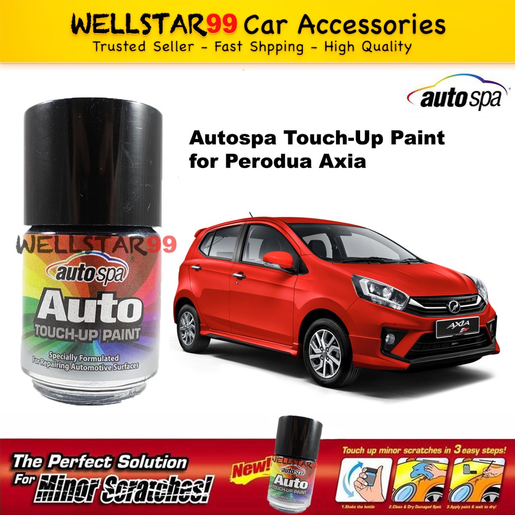 Autospa Touch Up Paint Original For Perodua Axia Paint Only 18ml Cat Kereta æ±½è½¦è¡¥æ¼†ç½ Shopee Malaysia