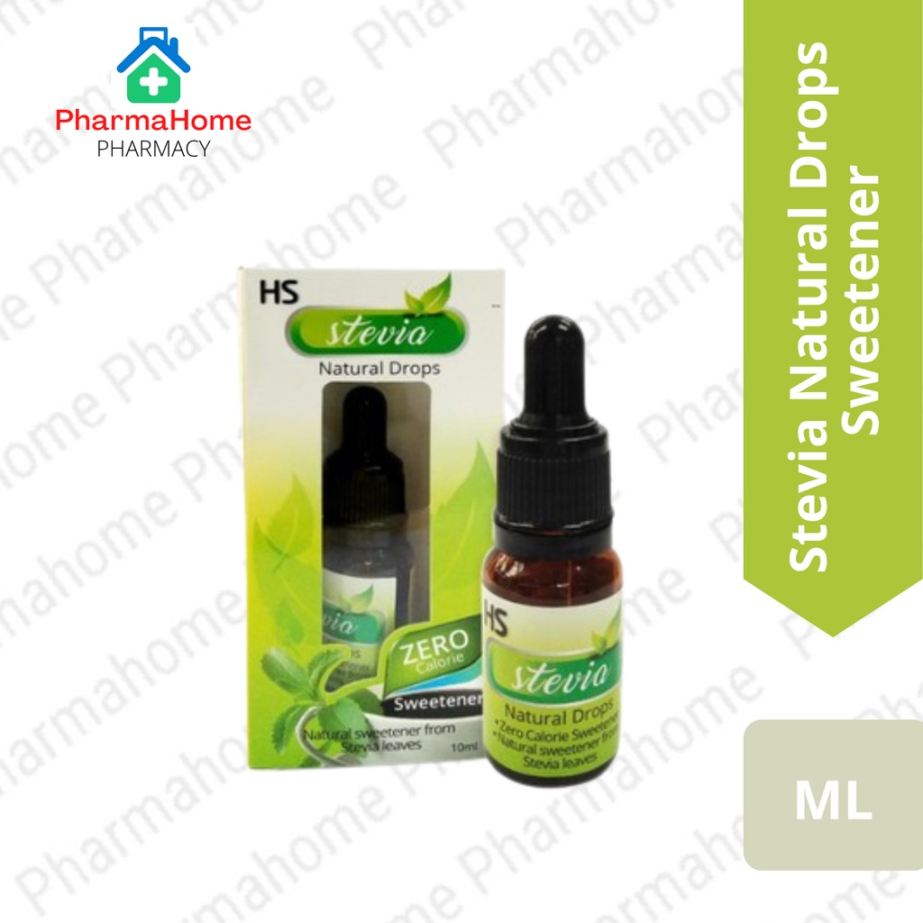 Hs Stevia Natural Drops Sweetener 10ml Shopee Malaysia