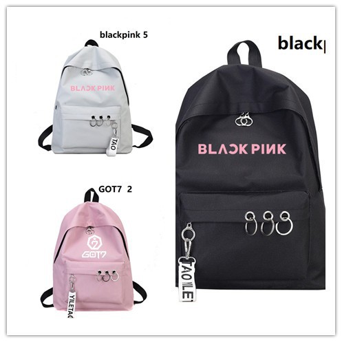 black pink brand backpack