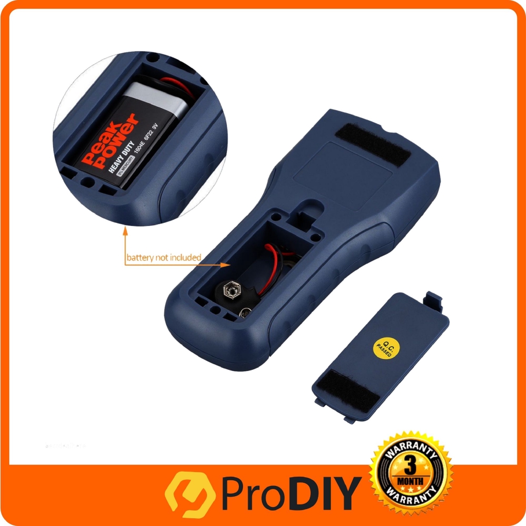 3 In 1 Stud Finder Scanner Wall Wood Metal Rebar AC Live Wire Detector