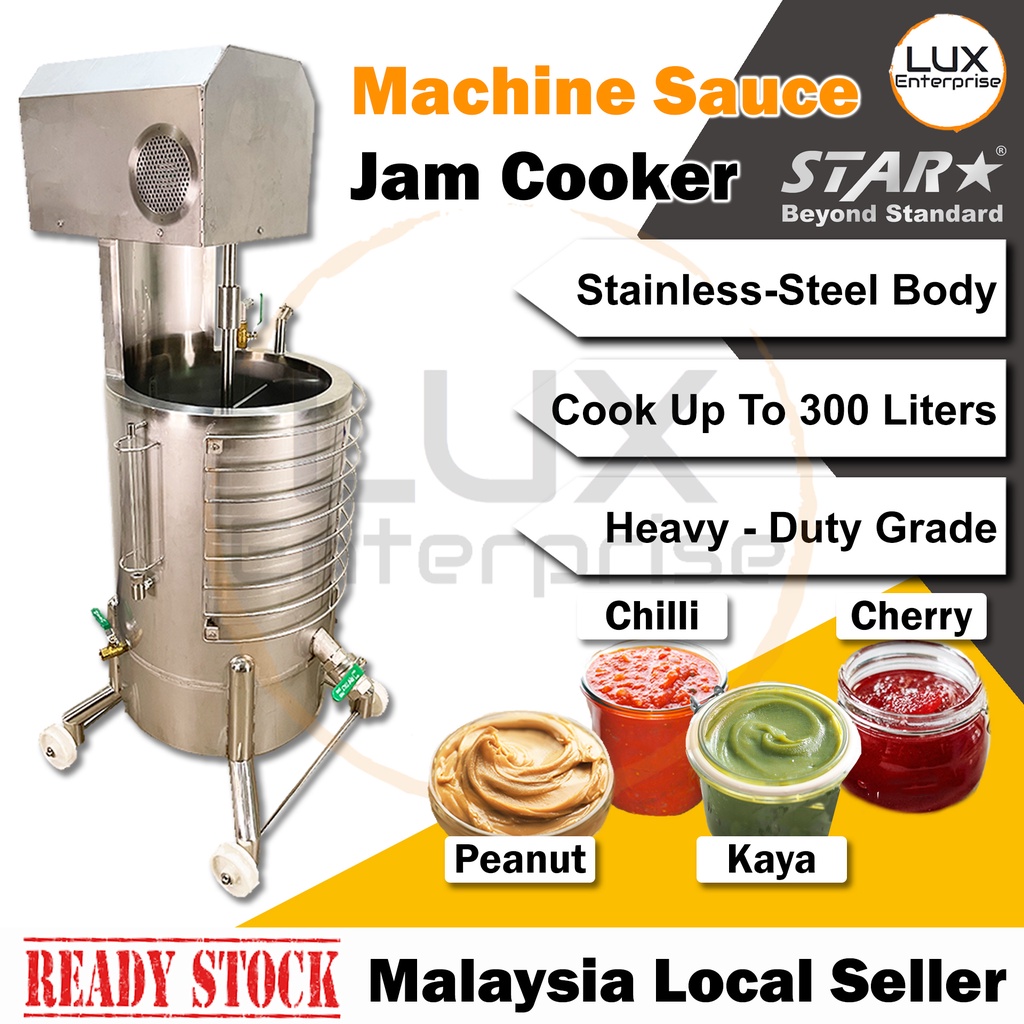 🔥READY STOCK🔥 50L 100L 200L 300L Machine Kaya Sauce Cooker With Water Jacketed Design + Auto Tempeture Control