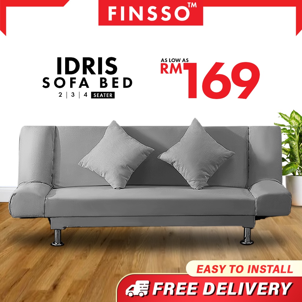 FREE SHIPPING !!! READY STOCK IDRIS Foldable Sofa Bed (2 seater or 3 seater or 4 seater) KLANG VALLEY ONLY