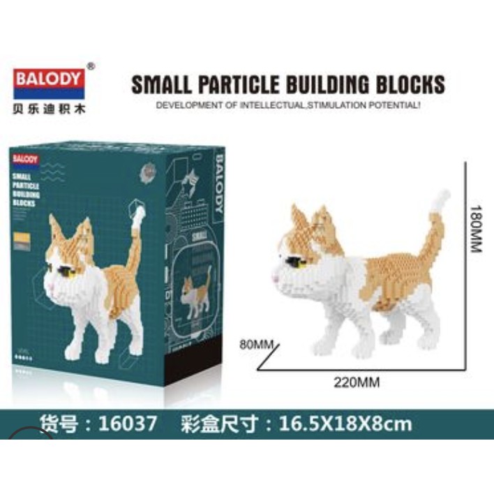 [READY STOCK SHIP FROM MALAYSIA] BALODY 16037 Animal Pet Series Yellow ...