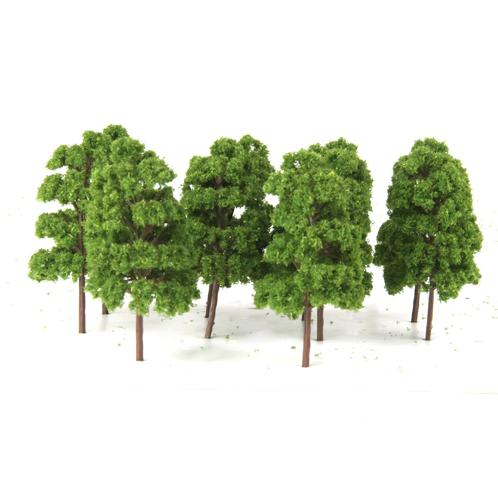 12 Mix Model Trees Train Railway Architecture Forest Scenery Layout 2.5-16cm 