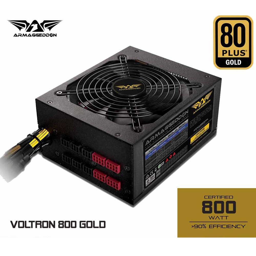 Armaggeddon Voltron Gold 800 Watts Power Supply Unit - 80