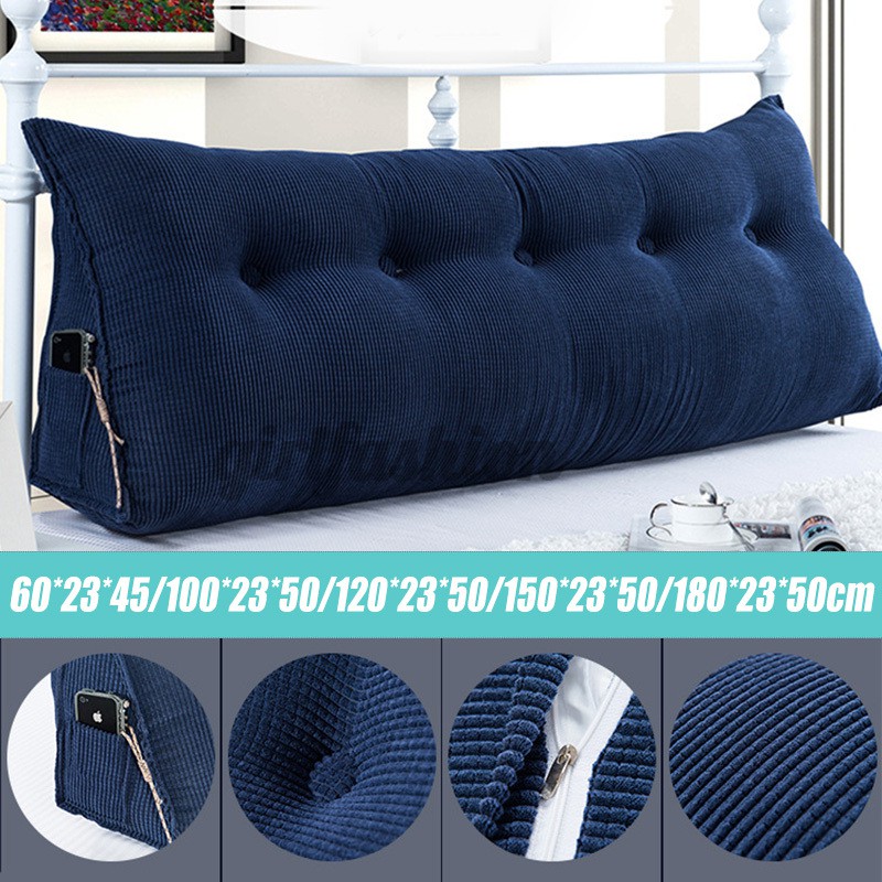 180cm Triangular Wedge Daybed Pillow, Wedge Pillow Headboard Cushion