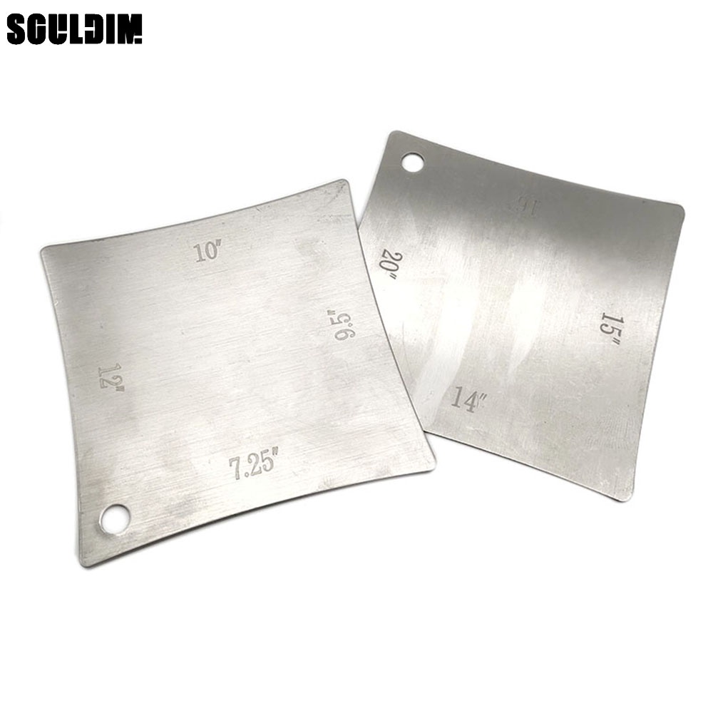 1Pair Guitar Neck Fretboard Nut Radius Gauge Luthier Radian Measuring Ruler Tool Professional Nursing Tools