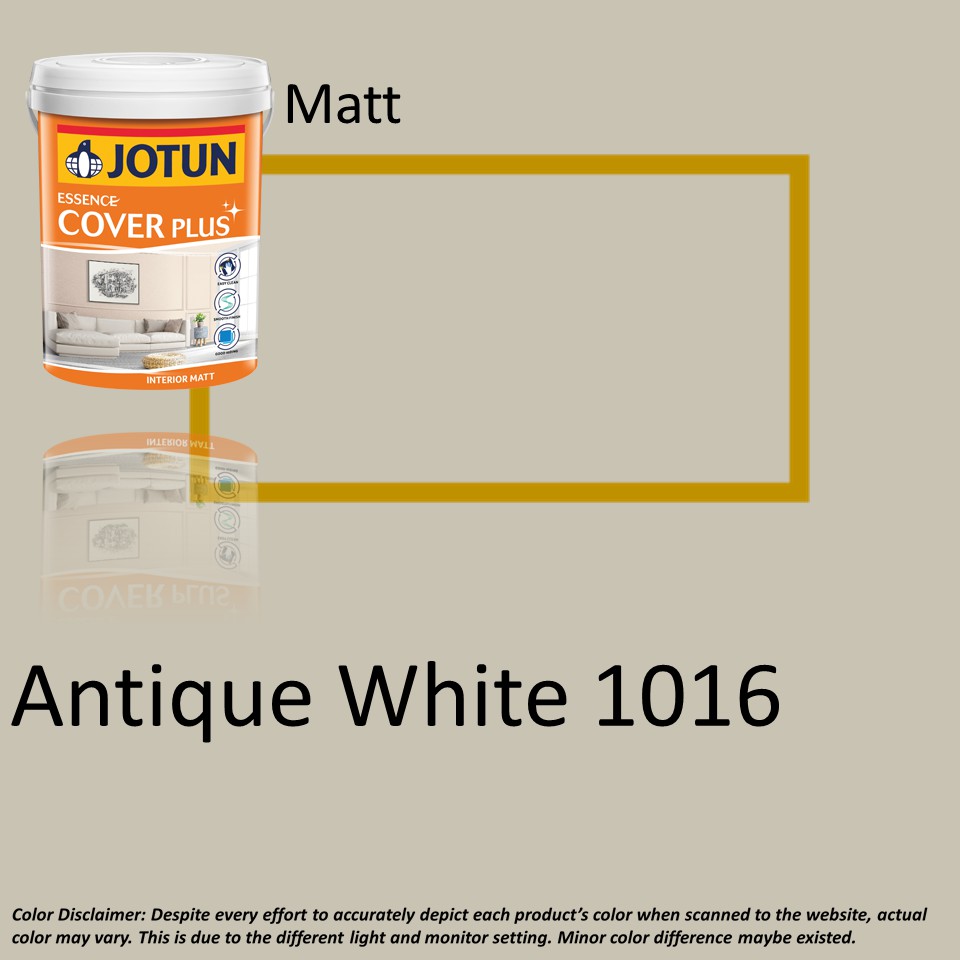 Jotun Paint 1L Essence Cover Plus Matt - 1016 Antique White / wall ...