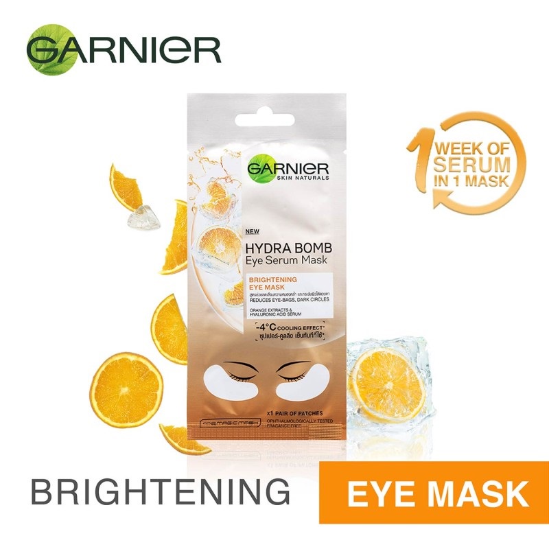 Garnier Hydra Bomb Orange Eye Serum Mask (Brightening)
