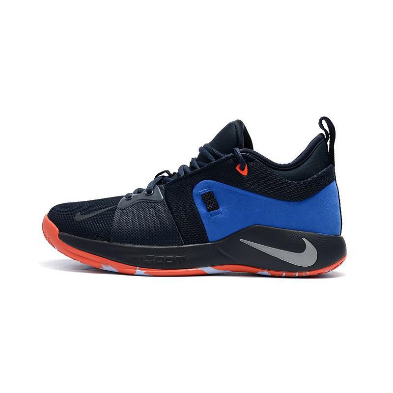 paul george shoes black and blue