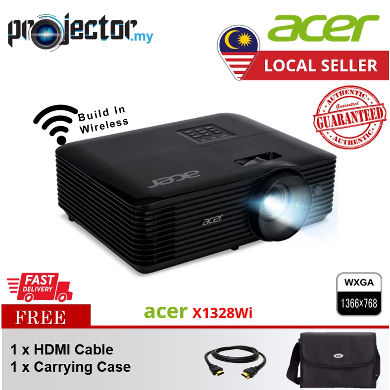 人気商品の 阪通ショッピングサイト  店Acer X1328Wi DLPプロジェクター WXGA 1280×800 4500 ANSI lm  HDMI 1.4a 3D対応 2.8kg