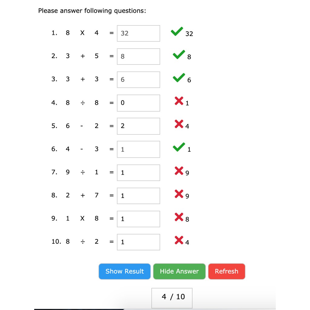 mini program printable math unlimited exercise practice test worksheet addition subtraction multiplication division shopee malaysia