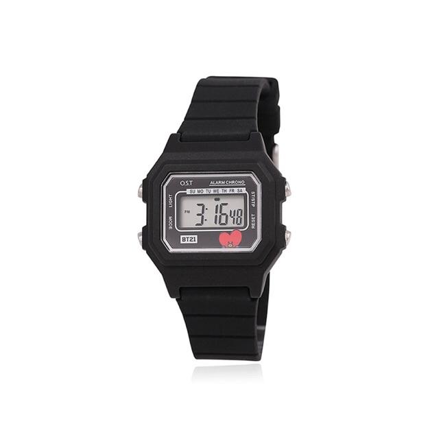 bt21 x ost digital watch