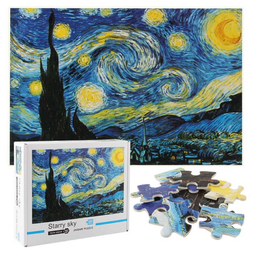 Milestone Brutal discretion Medium Size 50x70 cm 1000 Pieces Iandscapes Famous Painting Puzzle Early  Learning Educational | Shopee Malaysia