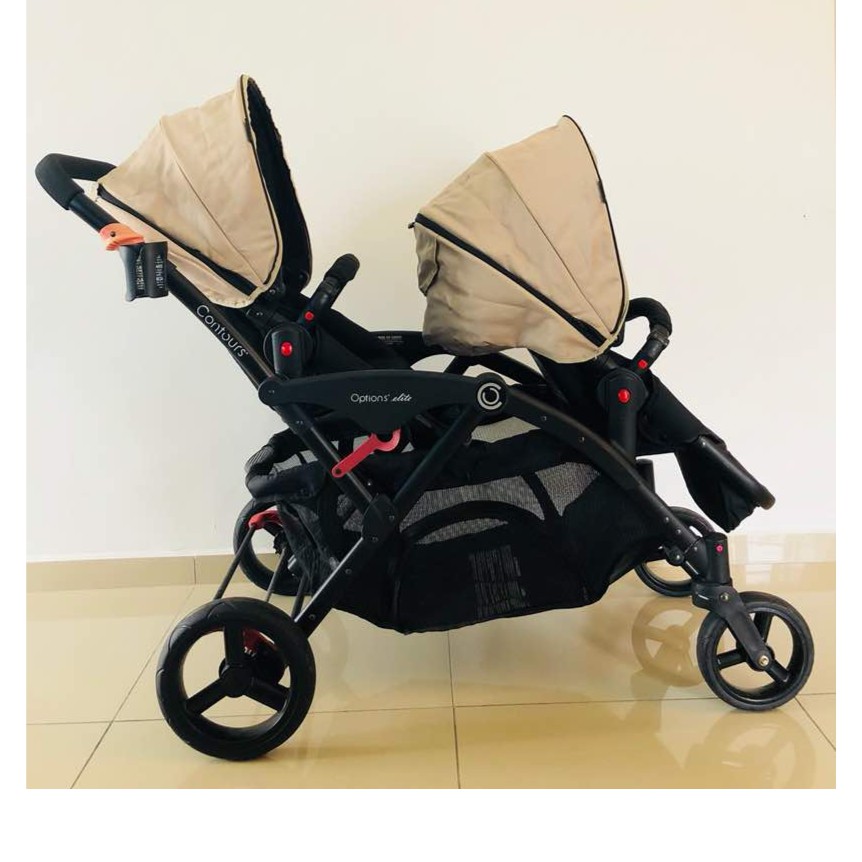 contour tandem double stroller