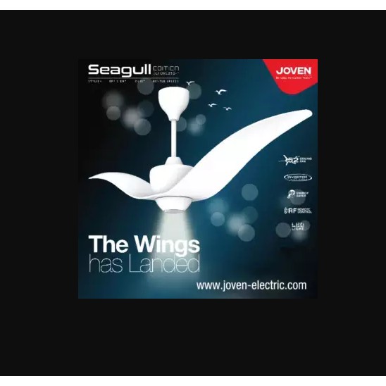 Joven Seagull Edition 52 Ceiling Fan White Jcfdrl252 1 Shopee