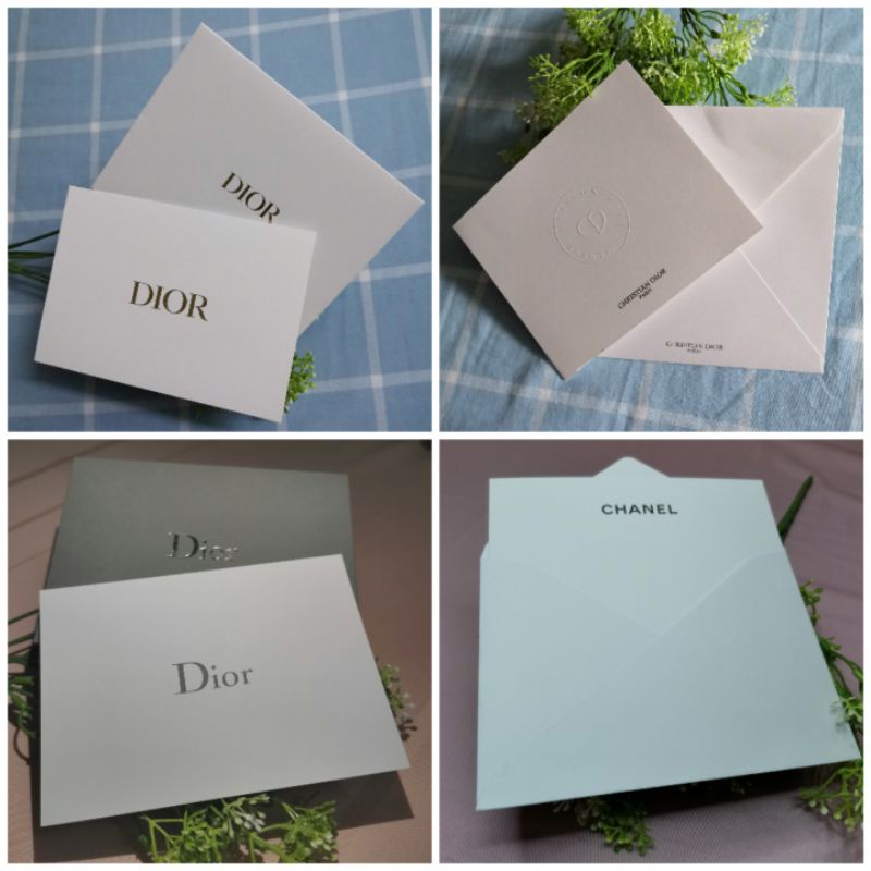 NEW Authentic Dior Gift Card / Chanel Gift Card / Chanel Receipt Holder |  Shopee Malaysia