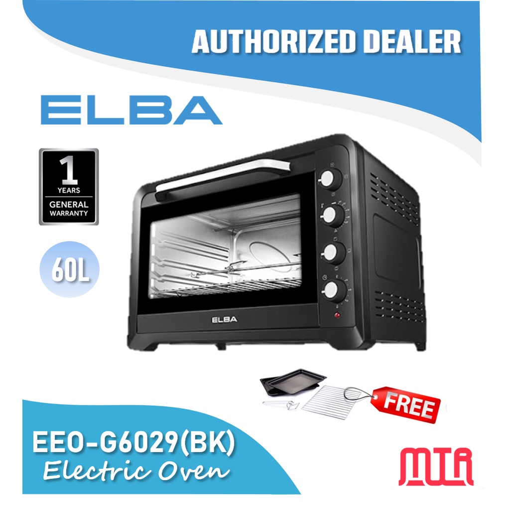 ELBA 60L/ 45L / 35L Electric Oven EEOG6029(BK) / EEOG4529(BK) / EEO