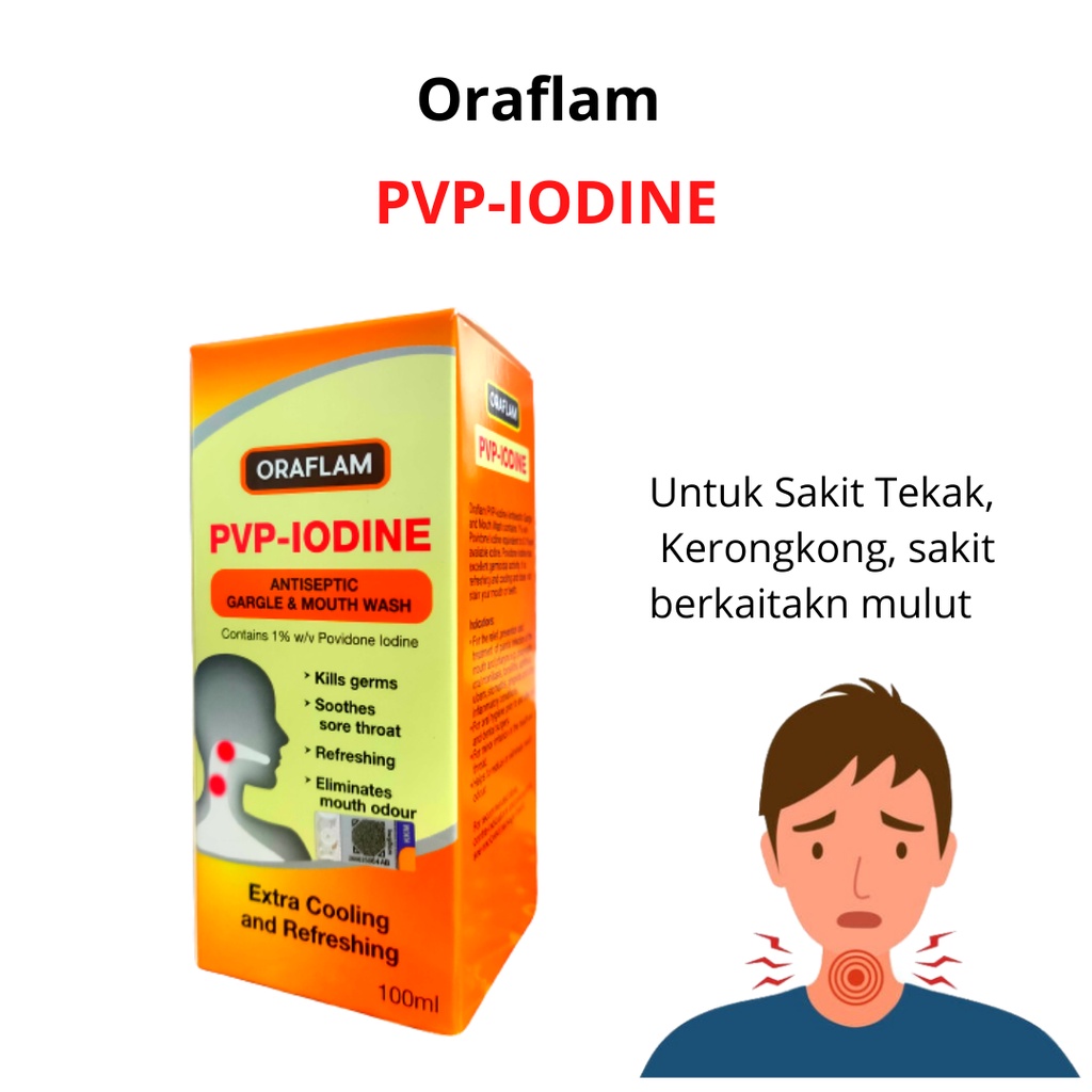 ORAFLAM ANTISEPTIC GARGLE & MOUTHWASH 100ML Shopee Malaysia