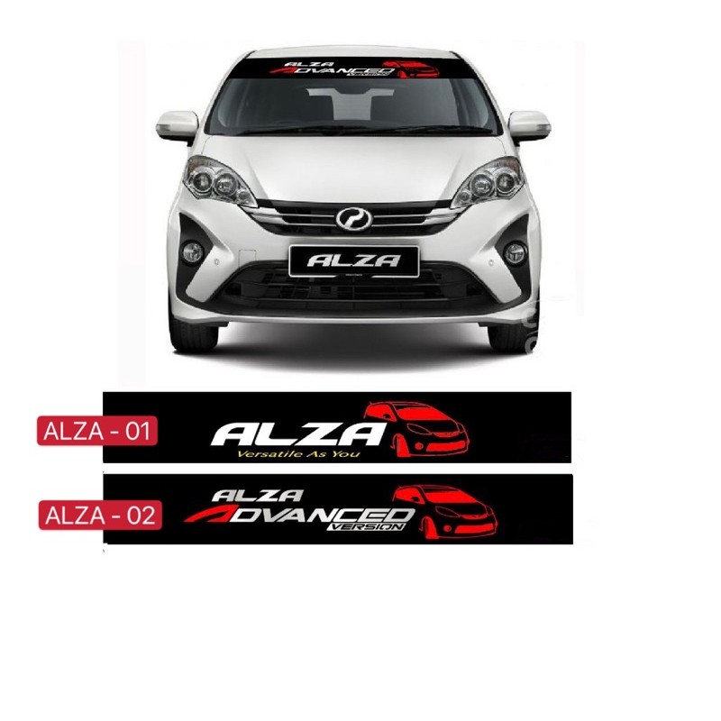 (Ready Stock)S180# ALZA Windscreen Windshield Car Sticker | Shopee Malaysia