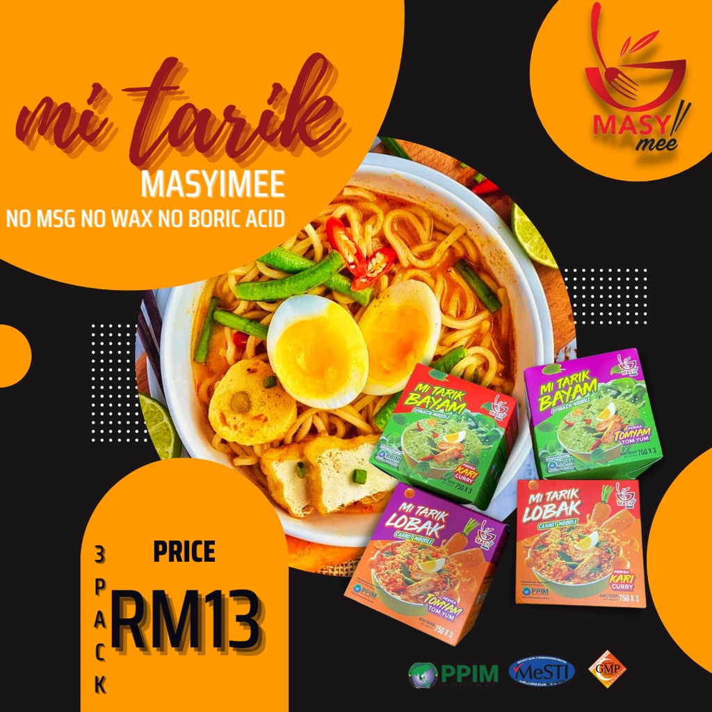 MI TARIK MASYIMEE (Carrot 🥕/ Lobak) - NON MSG NOODLES With VEGETABLES ...