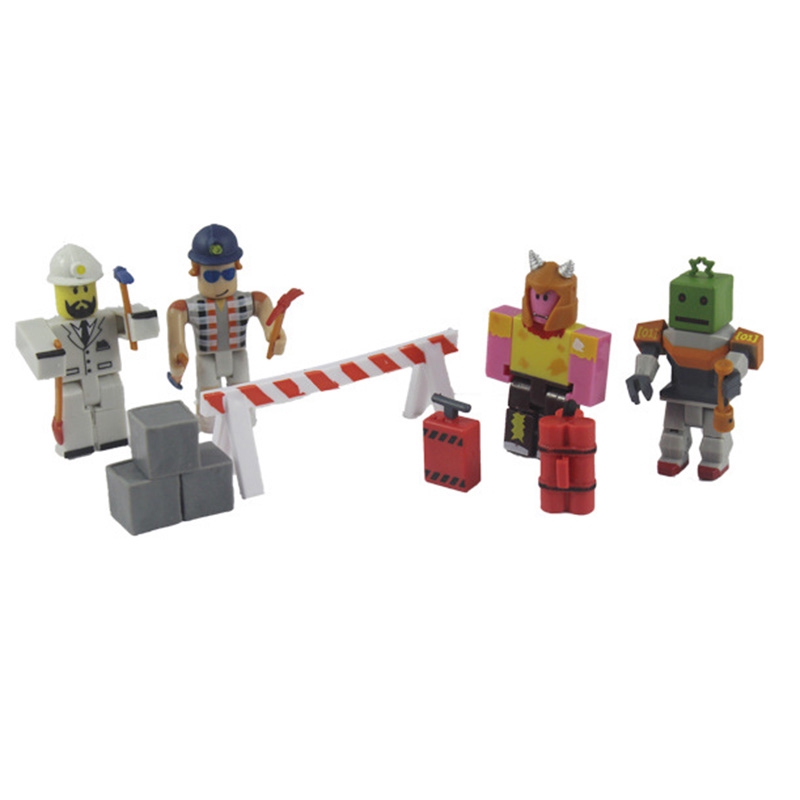Roblox Building Blocks4 Figures Dolls Weapons Virtual World Cartoon Games Robot Action Figure Toys Kids Birthday Gift Shopee Malaysia - 14pcsset roblox action figure toy game figuras roblox boys cartoon collection ornaments toys