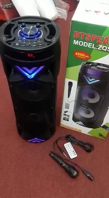 Buy Boom Bass Wireless Bluetooth Speaker Zqs 61 With Free Microphone For Karaoke With Led Light Seetracker Malaysia