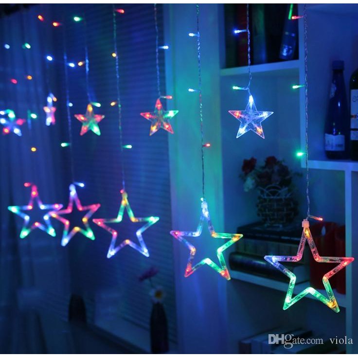 138 Led Star Twinkle Christmas Display Party Wedding Curtain