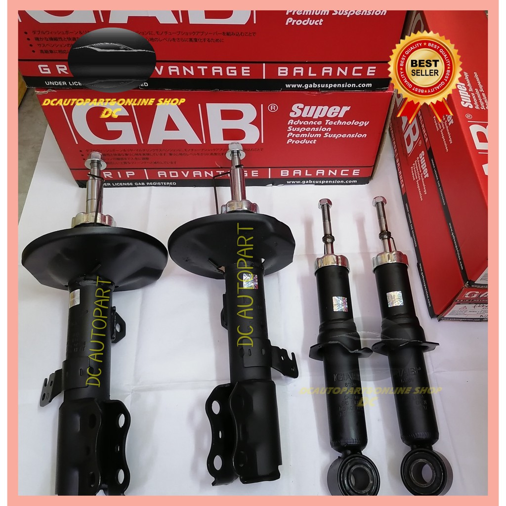 Original Gab Toyota Vios Yaris Prius C 1 5 Nhp10 Ncp42 Ncp93 Ncp150 Absorber Front Or Rear Abs Frt Rr Shopee Malaysia