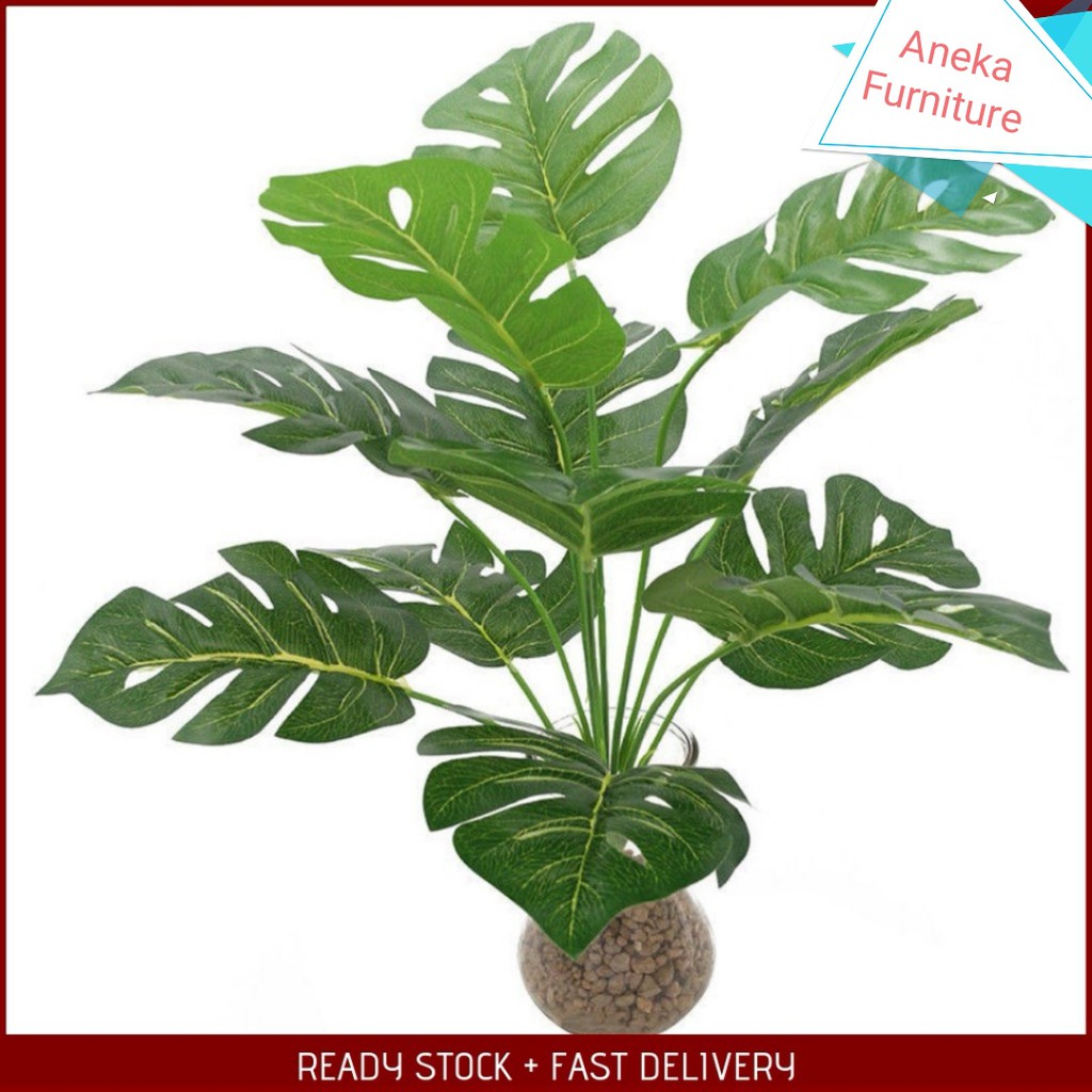  Large  Faux Monstera Plant Leaf Artificial Plants Flowers 